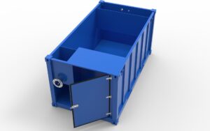 Neutralisationsbecken Neucom Kompakt tuer offen - Möbus